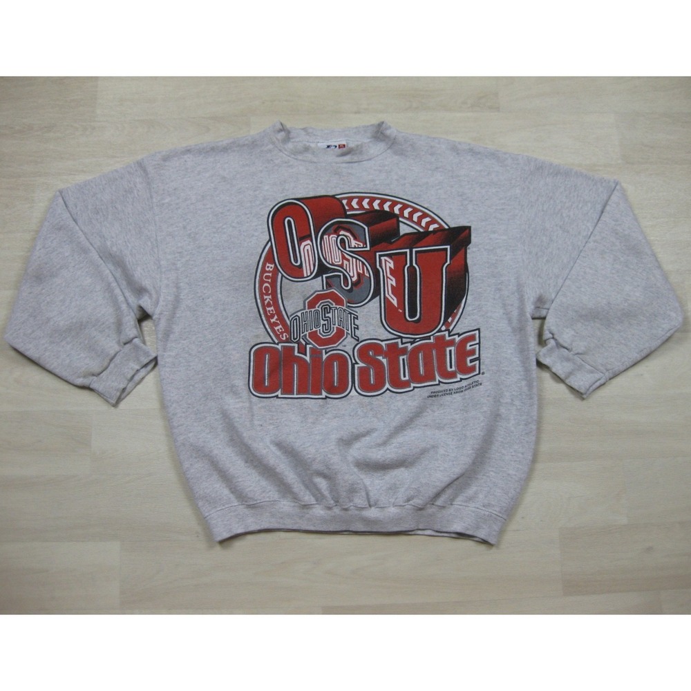 Vintage 90s Ohio State Buckeyes Crewneck Sweatshirt Men's (XL) NCAA Football